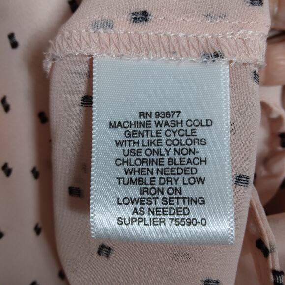 Liz Claiborne blouse size 2X sheer pale peach sleeveless pullover - Picture 7 of 7